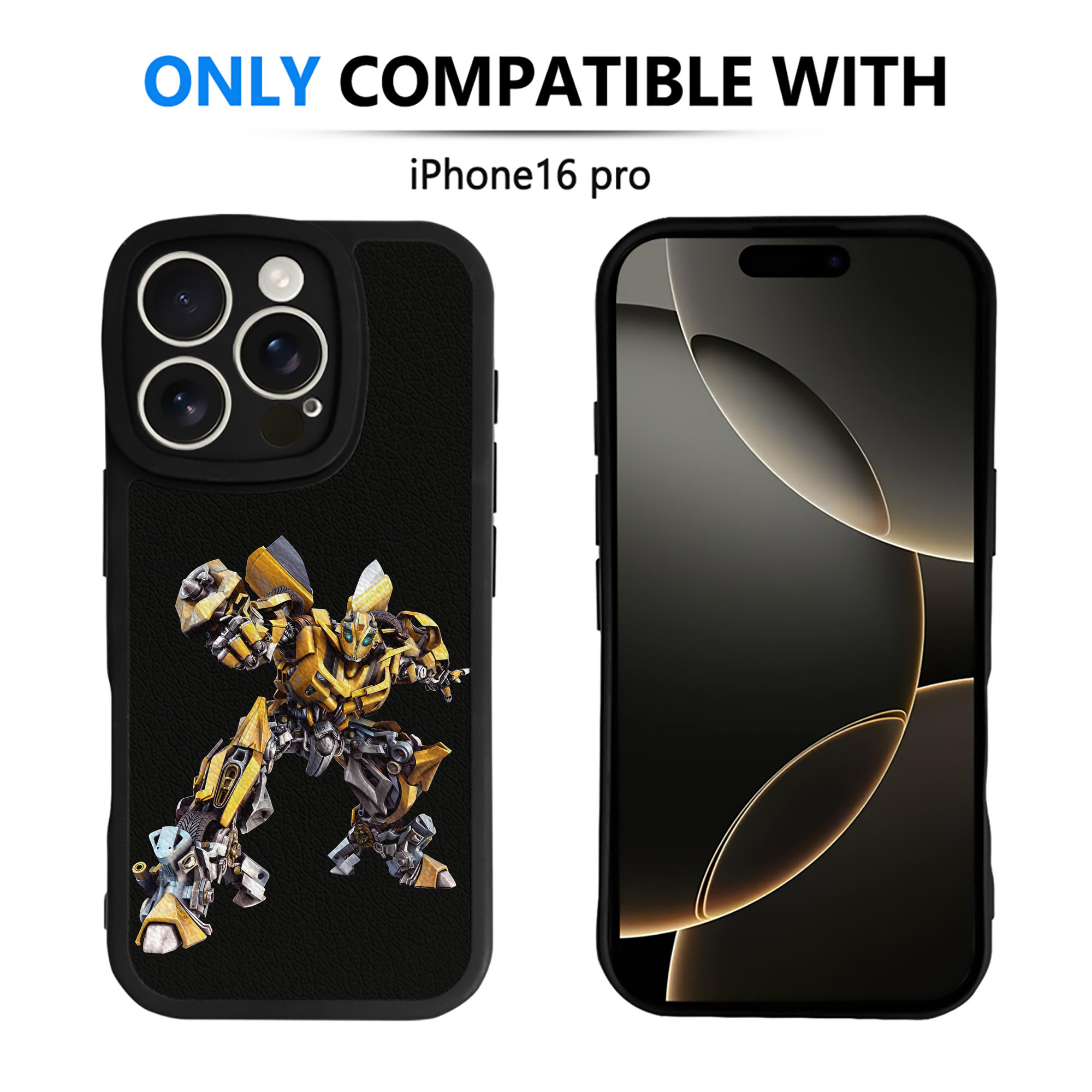 （画像用） Transformers トランスフォーマー 【iPhone 16シリーズ対応】シリコンスマホケース（レザー調） 材質：シリコン